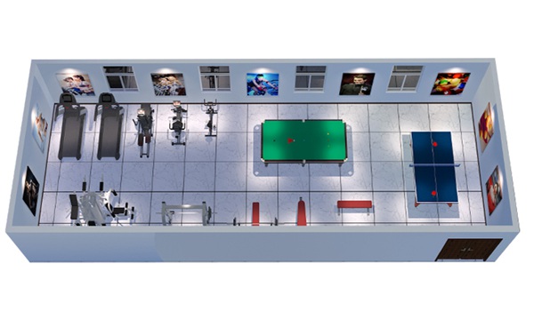 100平方健身房配置方案-广西快盈VIII体育健身器材有限公司