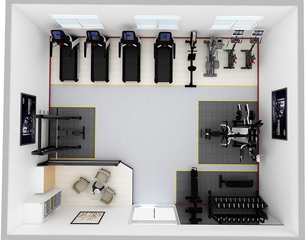 80平方健身房配置方案-广西快盈VIII体育健身器材有限公司 80平方健身房配置方案-广西快盈VIII体育健身器材有限公司